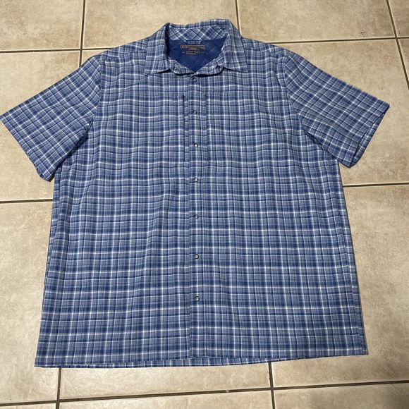 5.11 Tactical Other - 5.11 Tactical Shirt Mens Large Blue Plaid Snap Lightweight Casual Polyester Work
